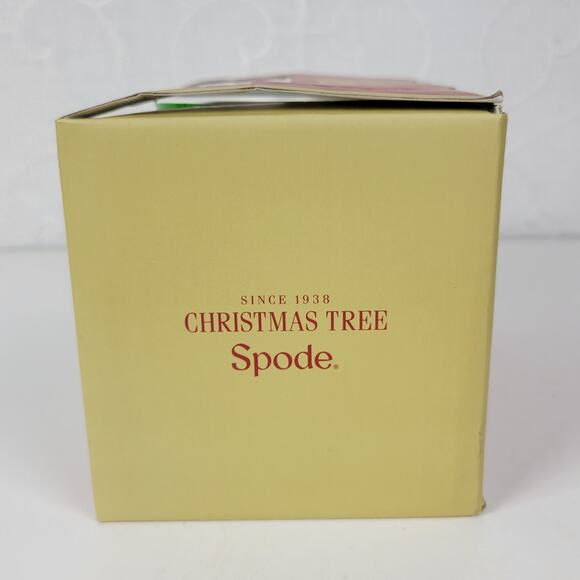 Spode Christmas Tree Mug & Coaster 2-pc Set White Ceramic Gift Box NIB - Picture 7 of 12